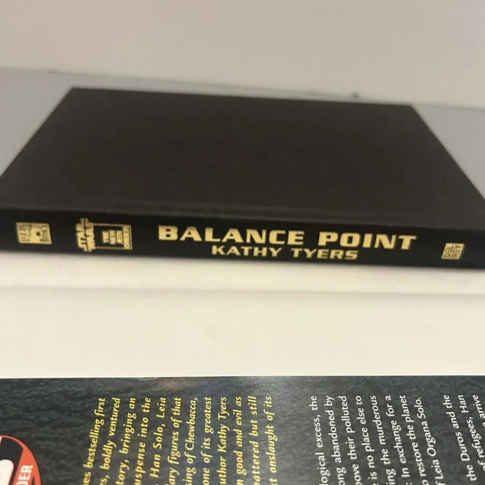 Star Wars The New Jedi Order Balance Point Kathy Tyers HC Book/Dust Jacket VTG